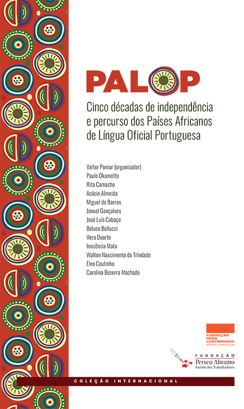 Capa decorativa com o titulo Palop Cinco décadas de independencia e percurso dos países africanos de língua oficial portuguesa