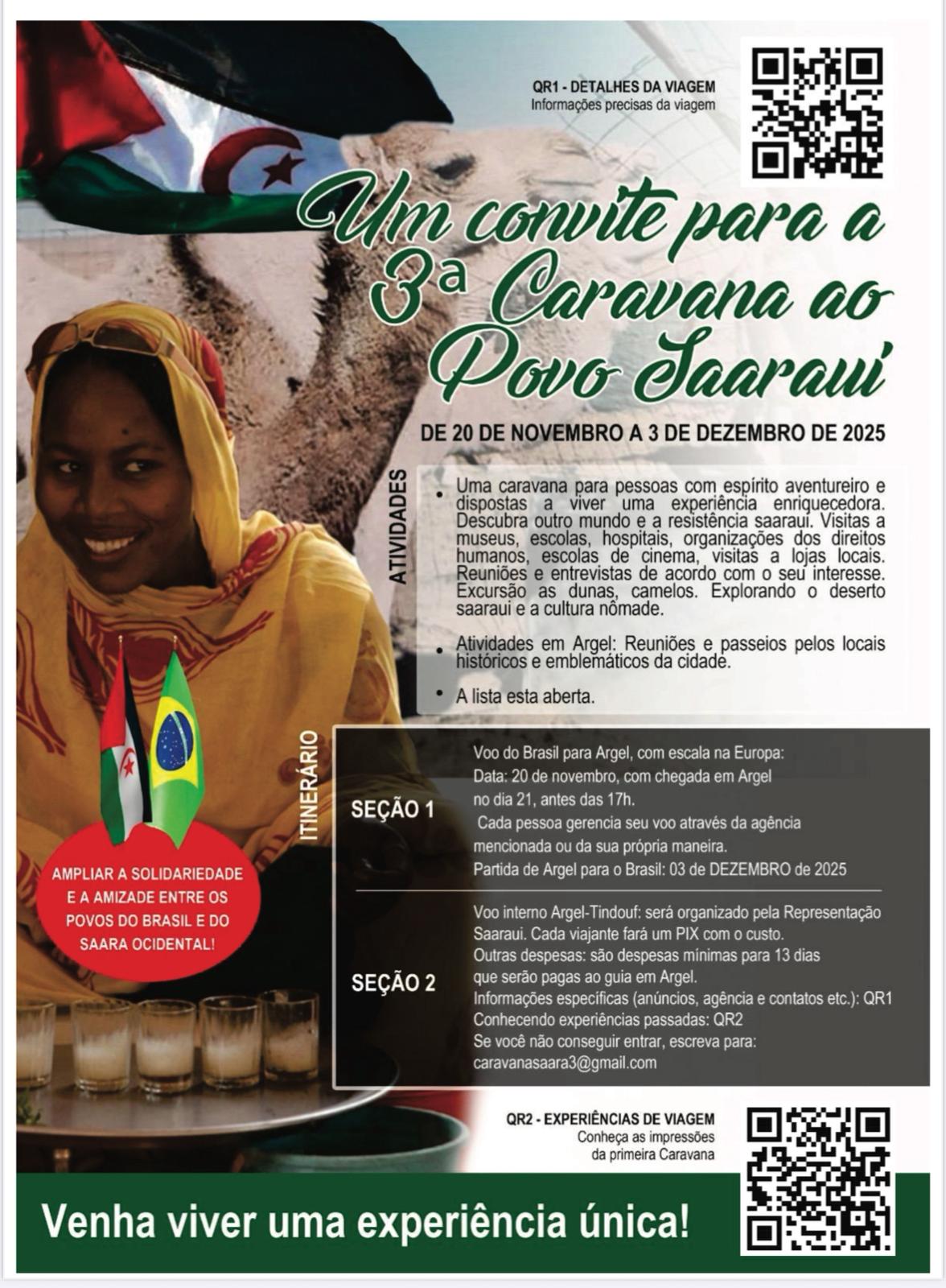 Caravana de solidariedade ao povo Saaraui