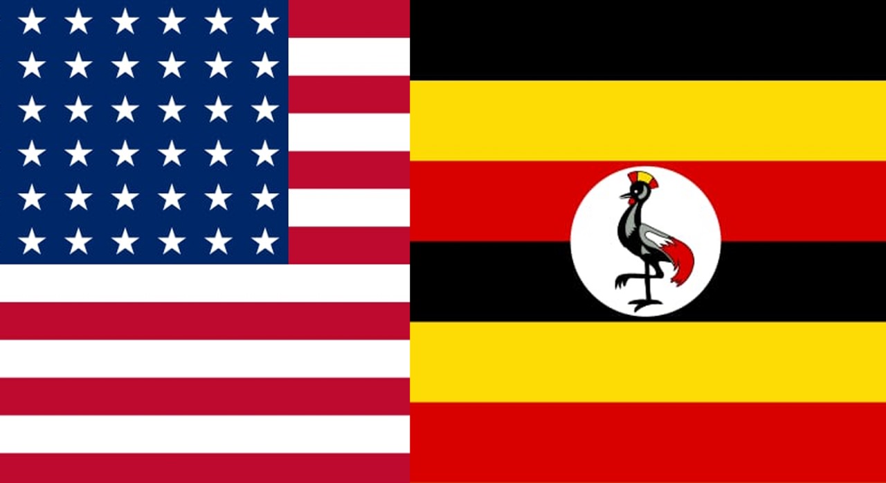 Bandeiras EUA e Uganda: Relações Bilaterais