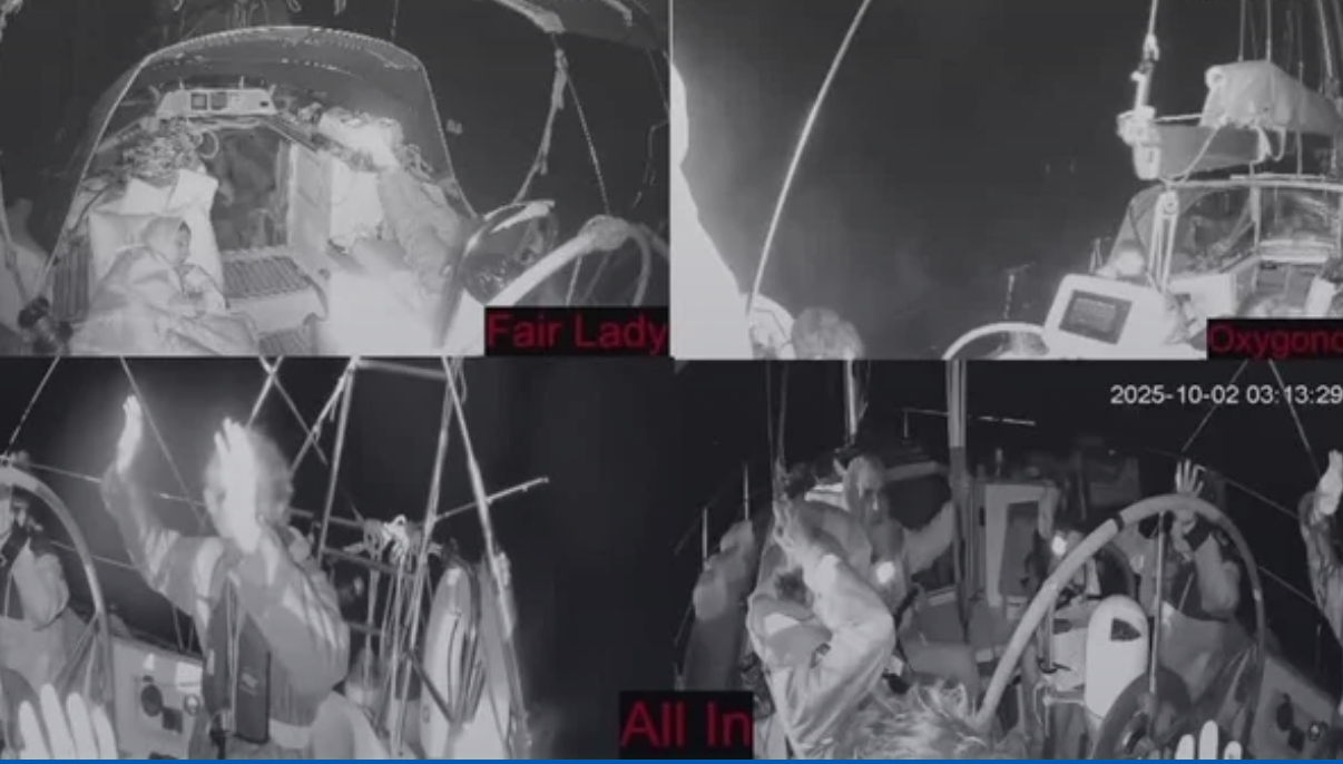 Vigilância Noturna: Múltiplas Embarcações em Cenário de Alerta