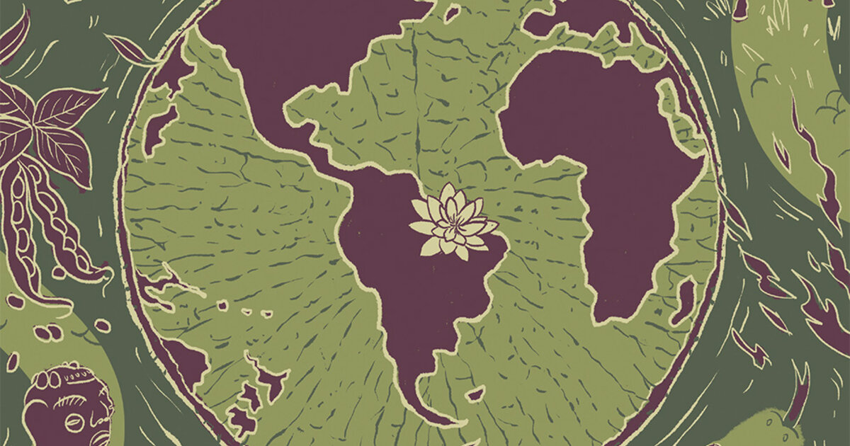 Terra, Lótus e Natureza: Conexão Global e Esperança