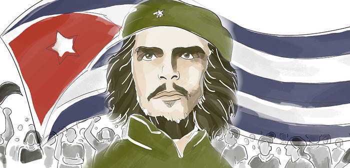 Che Guevara e a Bandeira Cubana: Símbolos de Revolução