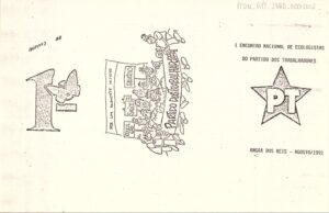 Folheto com apresentação e programação do I Encontro Nacional dos Ecologistas