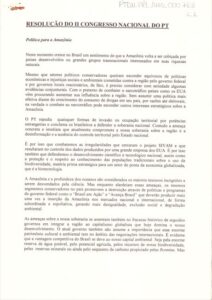 Resolução do II Congresso do Partido dos Trabalhadores