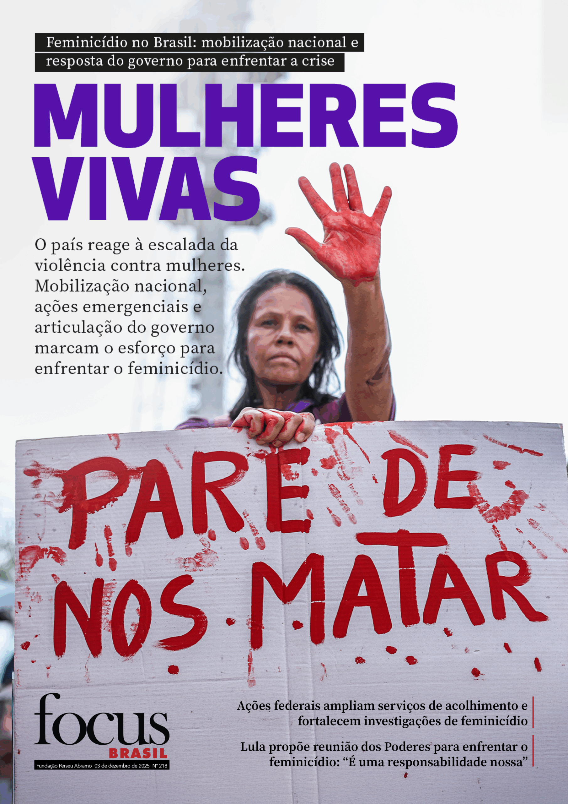 Focus Brasil #219 – O Brasil reage ao feminicídio: governo e sociedade enfrentam a crise