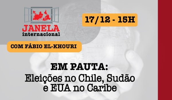 Eleições no Chile, Sudão e EUA no Caribe são temas do Janela Internacional