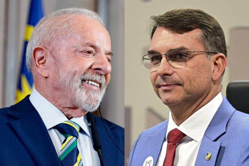 Pesquisas apontam liderança de Lula e recuo de Flávio Bolsonaro